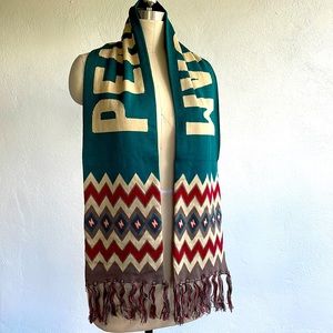 RARE Pearl Jam Knit Scarf Lightning Bolt Tour NEW NEVER WORN Grunge Rock Vedder